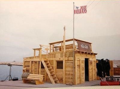 Photo of the compound built by PSU 301 of Buffalo, New York, at the port of Al-Jubail, Saudi Arabia. (Courtesy of CAPT John Olson, ret.) Photo of the compound built by PSU 301 of Buffalo, New York, at the port of Al-Jubail, Saudi Arabia. (Courtesy of CAPT John Olson, ret.)